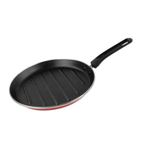 Asador K2 Rojo 28 bajo Acero Antiadherente Efecto Piedra...
