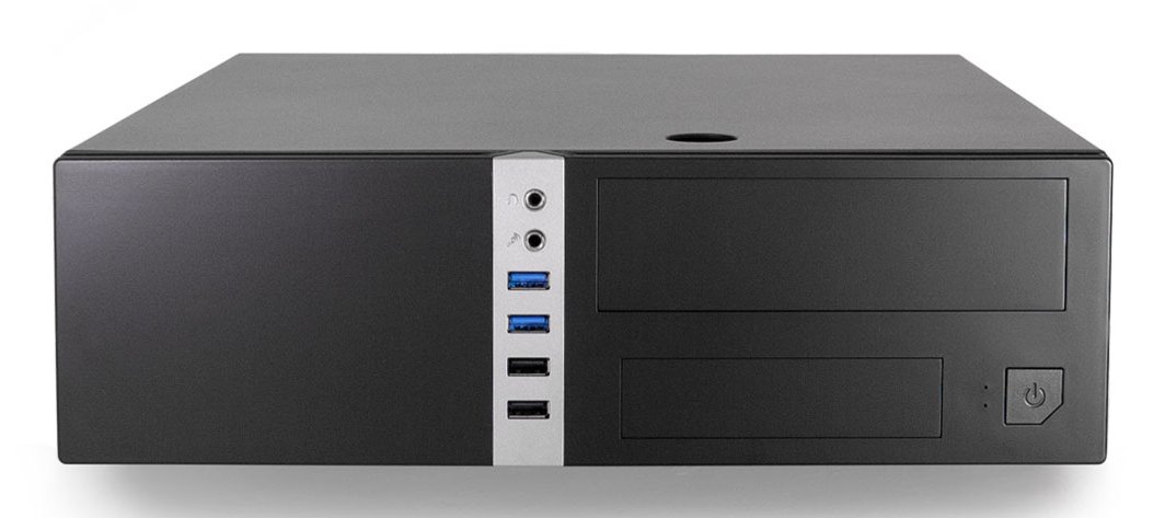 Caja Microatx Slim T450 CAJCOOT450S-BZ Negra con Fuente 300 TBZ Integrada — vista detalle 1