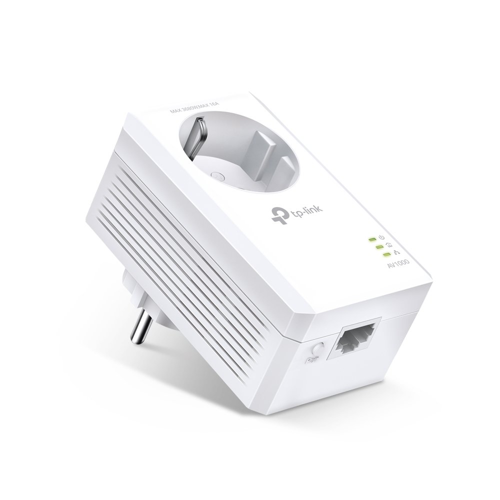 TP-Link PA7017 — Adaptador Powerline 1000 Mbps con enchufe integrado