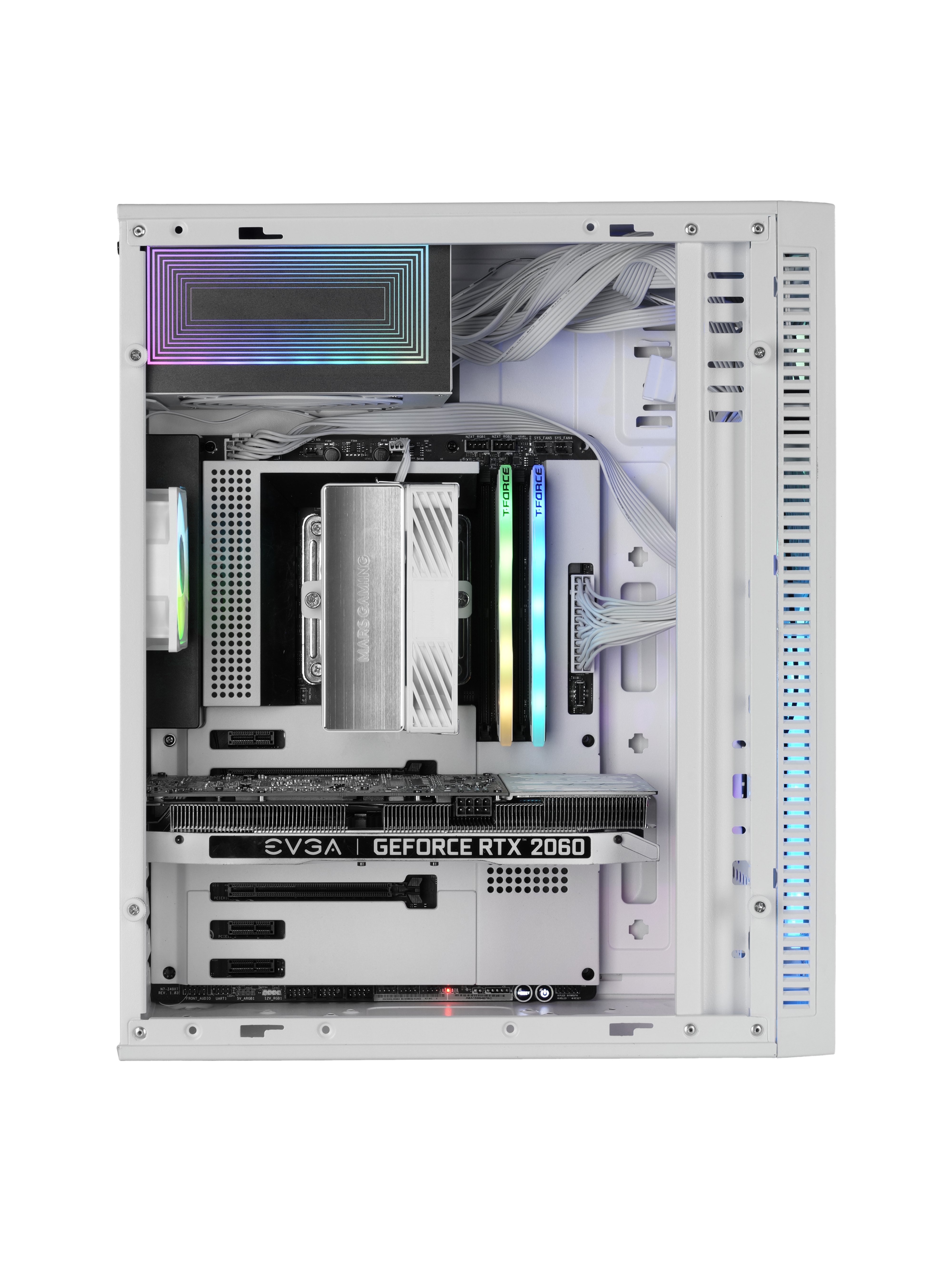 Caja ATX Semitorre Gaming Mcblaze Cristal Templado GPU 300mm 1x3.5 3x2.5 Blanco 4