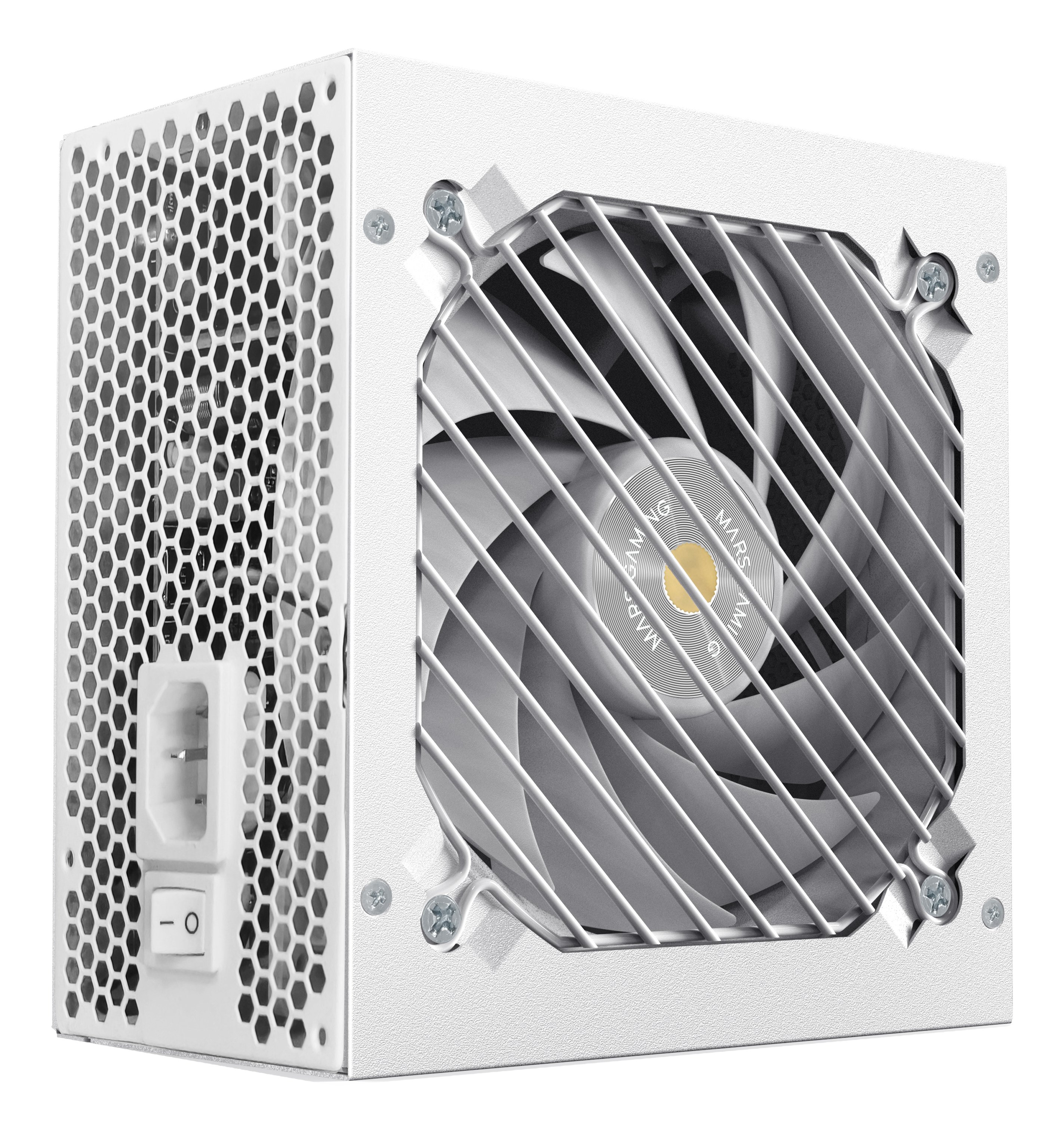 Fuente de Alimentación Modular 1000W ATX 3.1 80+ GOLD 140mm Silent Blanco — vista detalle 1