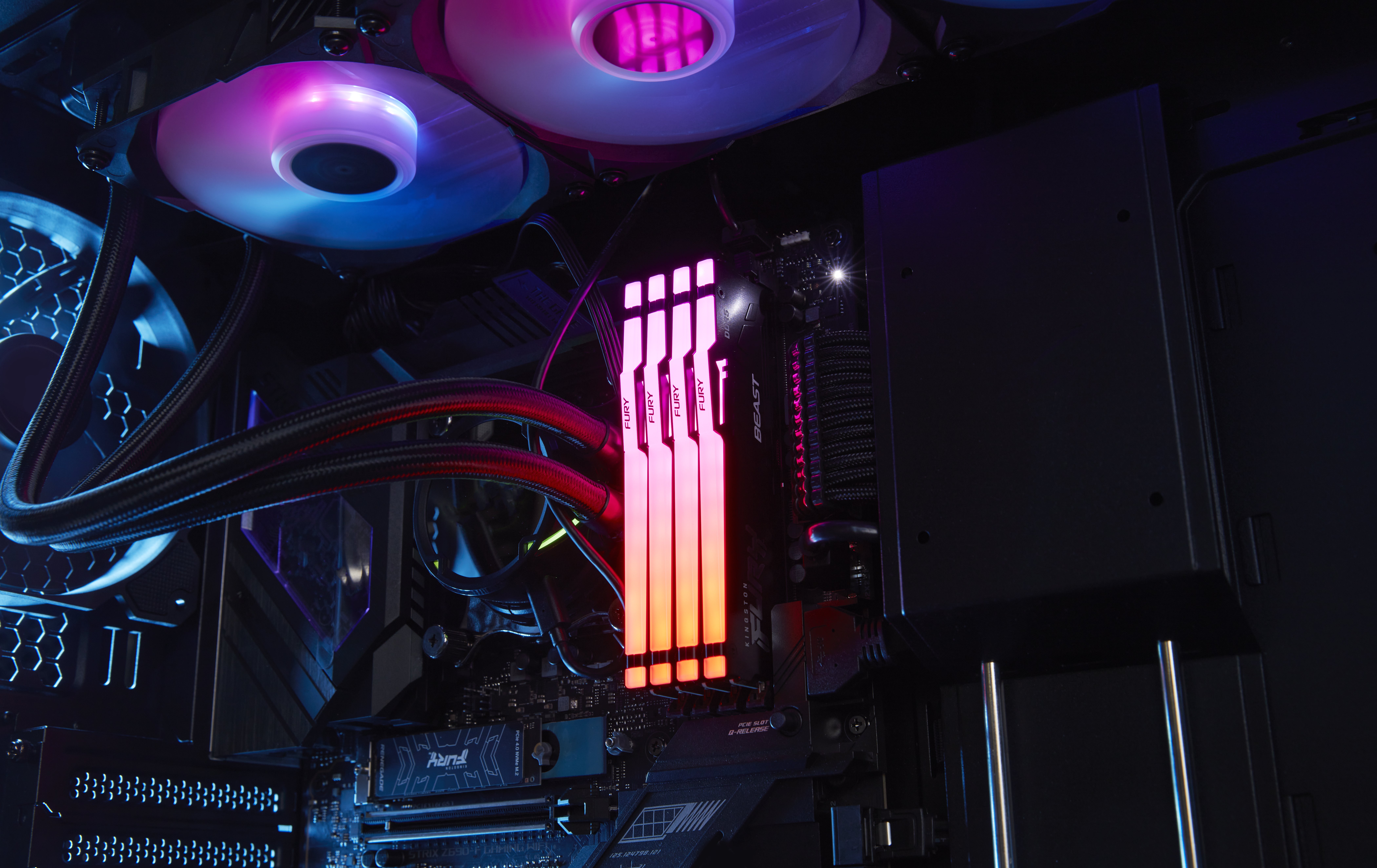 DDR5 32GB 5600MHZ FURY Beats RGB CL40 KF556C40BBA-32 10
