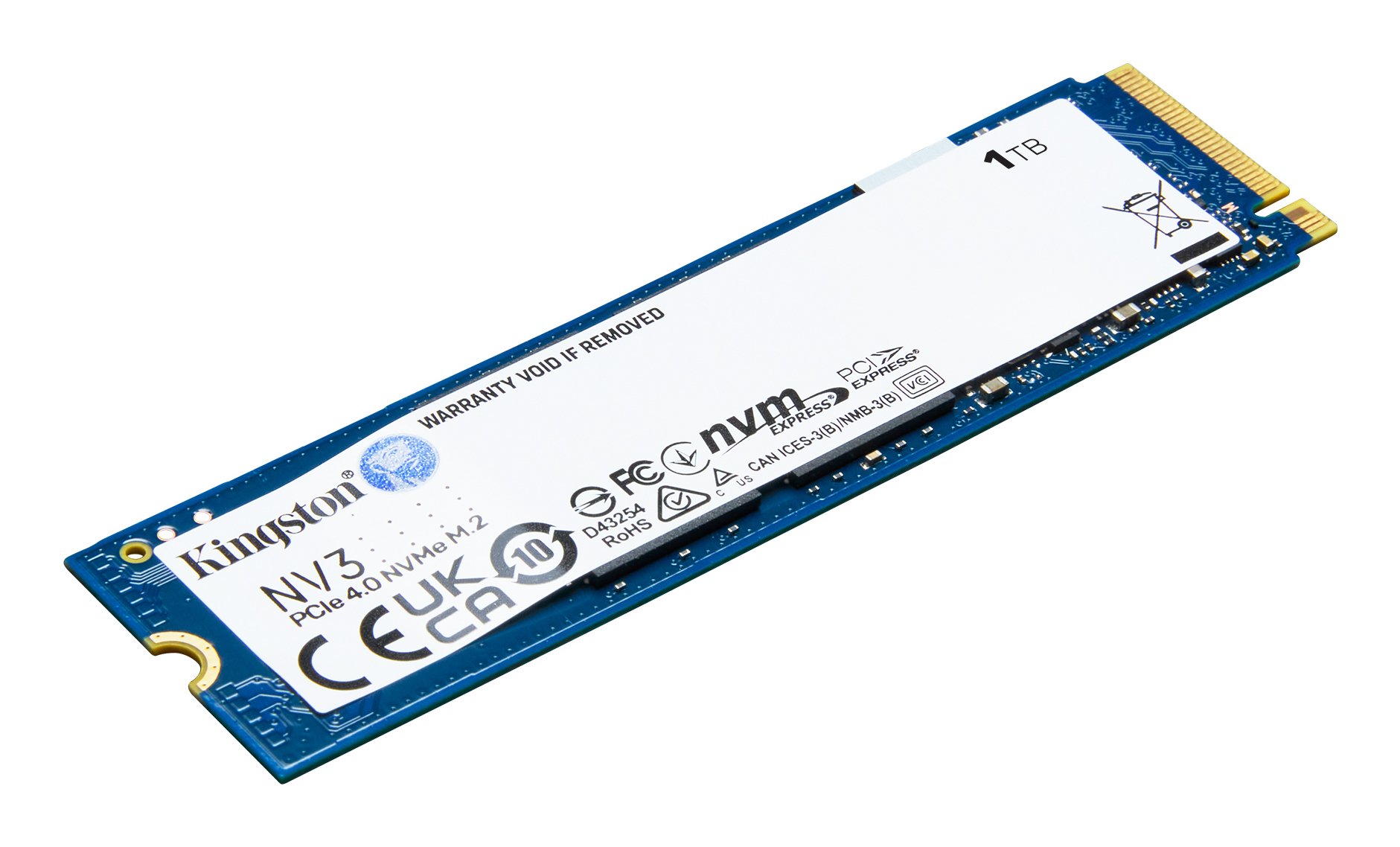 Kingston SNV3S 1TB — SSD NVMe PCIe 4.0 ultrarrápido 6000MB/s