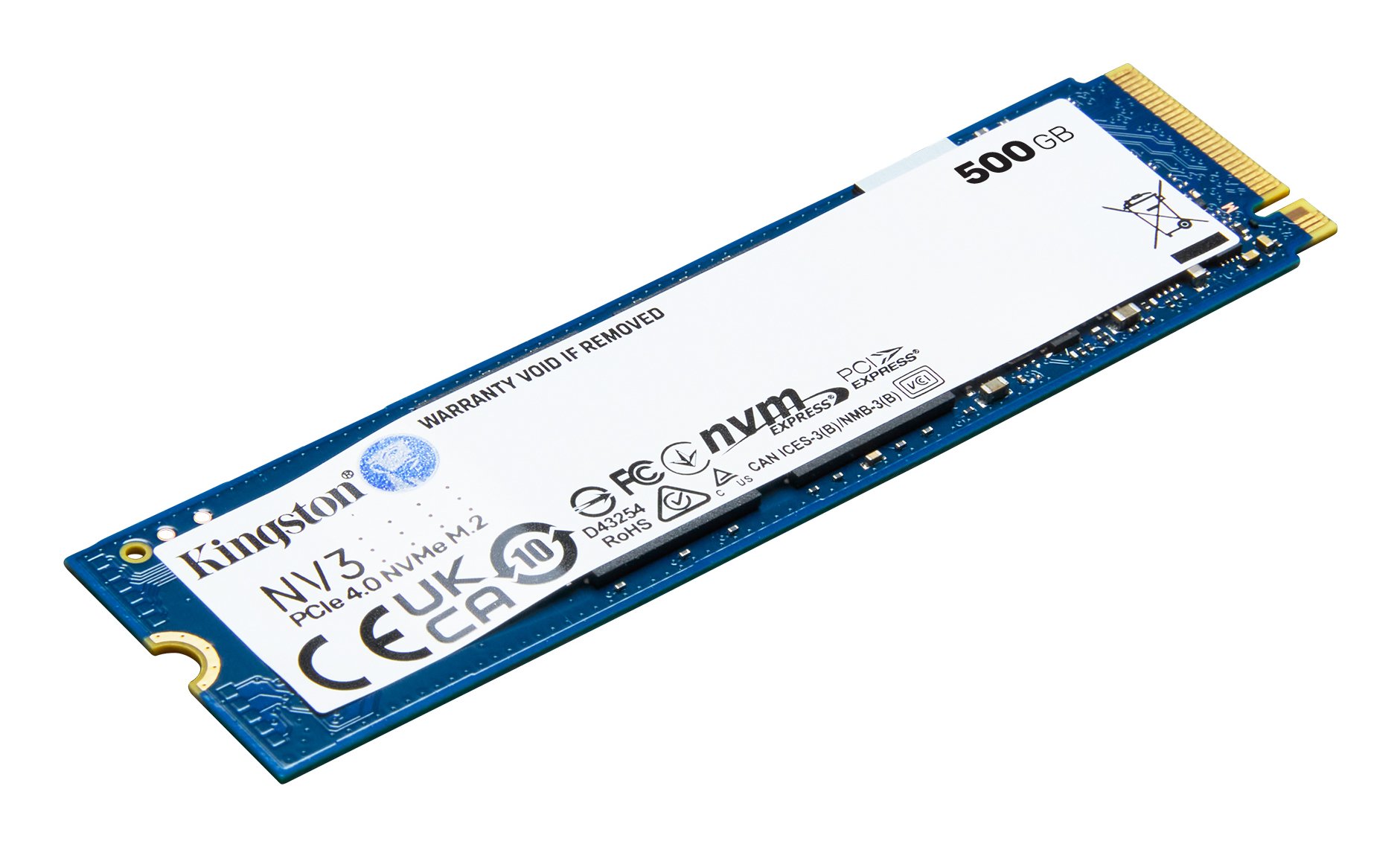 Kingston SNV3S 500GB — NVMe PCIe 4.0 lectura 5000MB/s