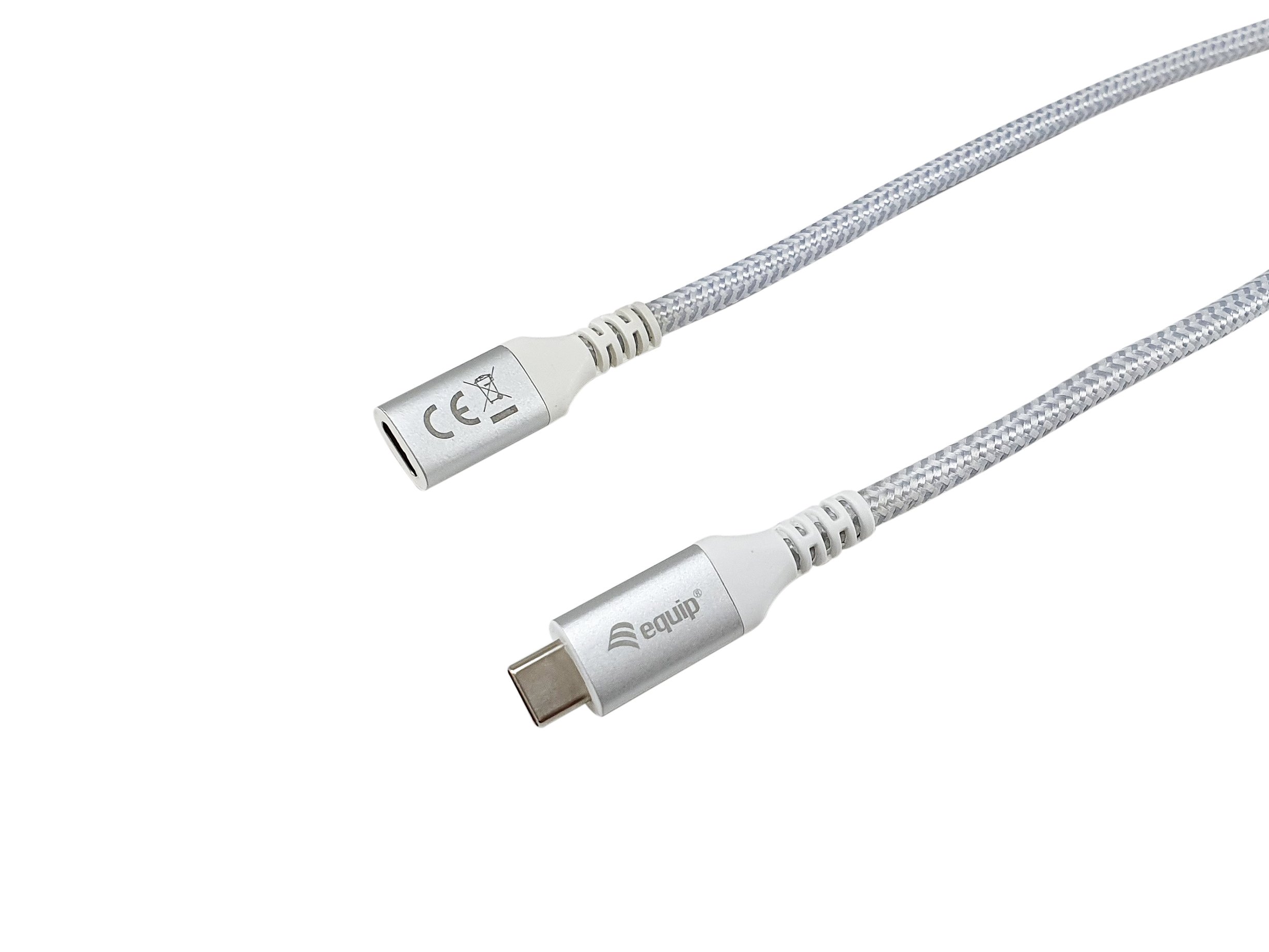 EQUIP Cable USB-C 0,5M USB 3.2 Gen 2 — Transferencia 10G, aluminio trenzado 2