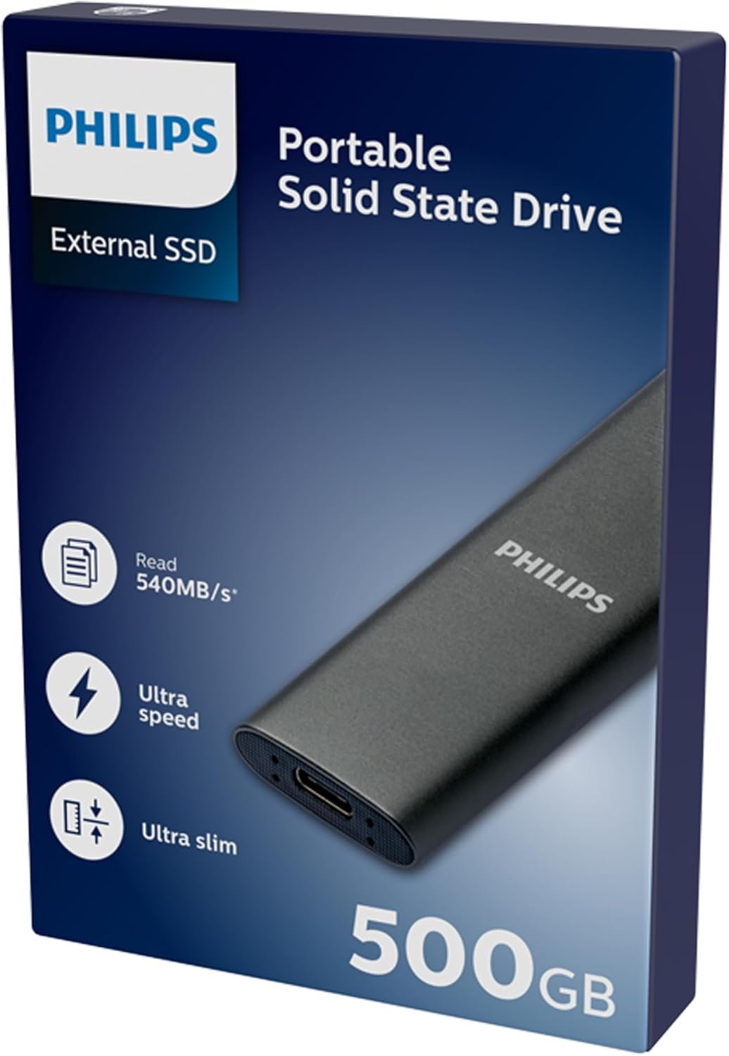 Disco M.2 Externo 500GB USB-C/USB3.0 540MB/s Ultra Slim Gris 2