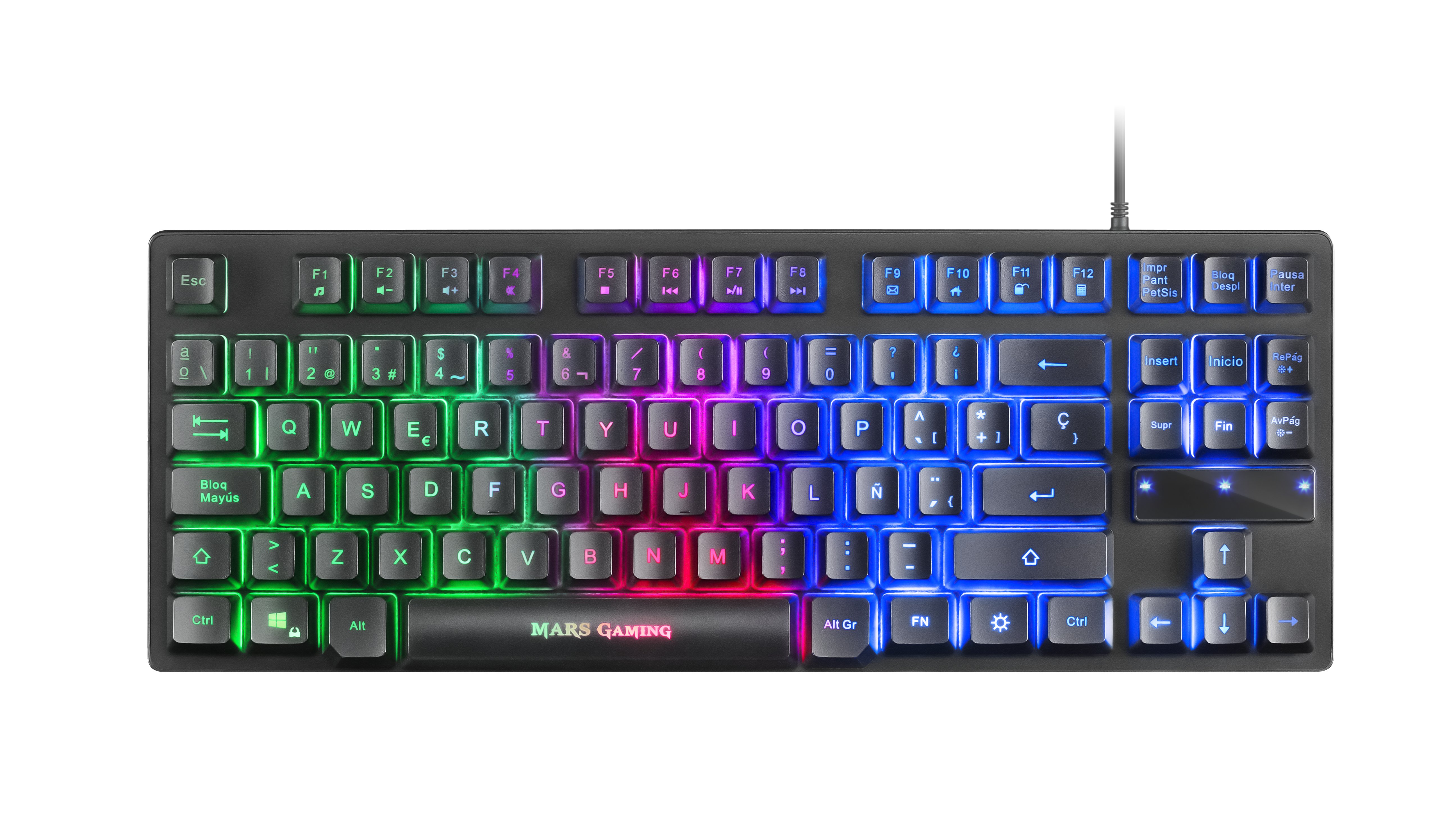 MARS GAMING MCPTKL — Combo teclado TKL RGB + mouse 3200DPI — vista detalle 1