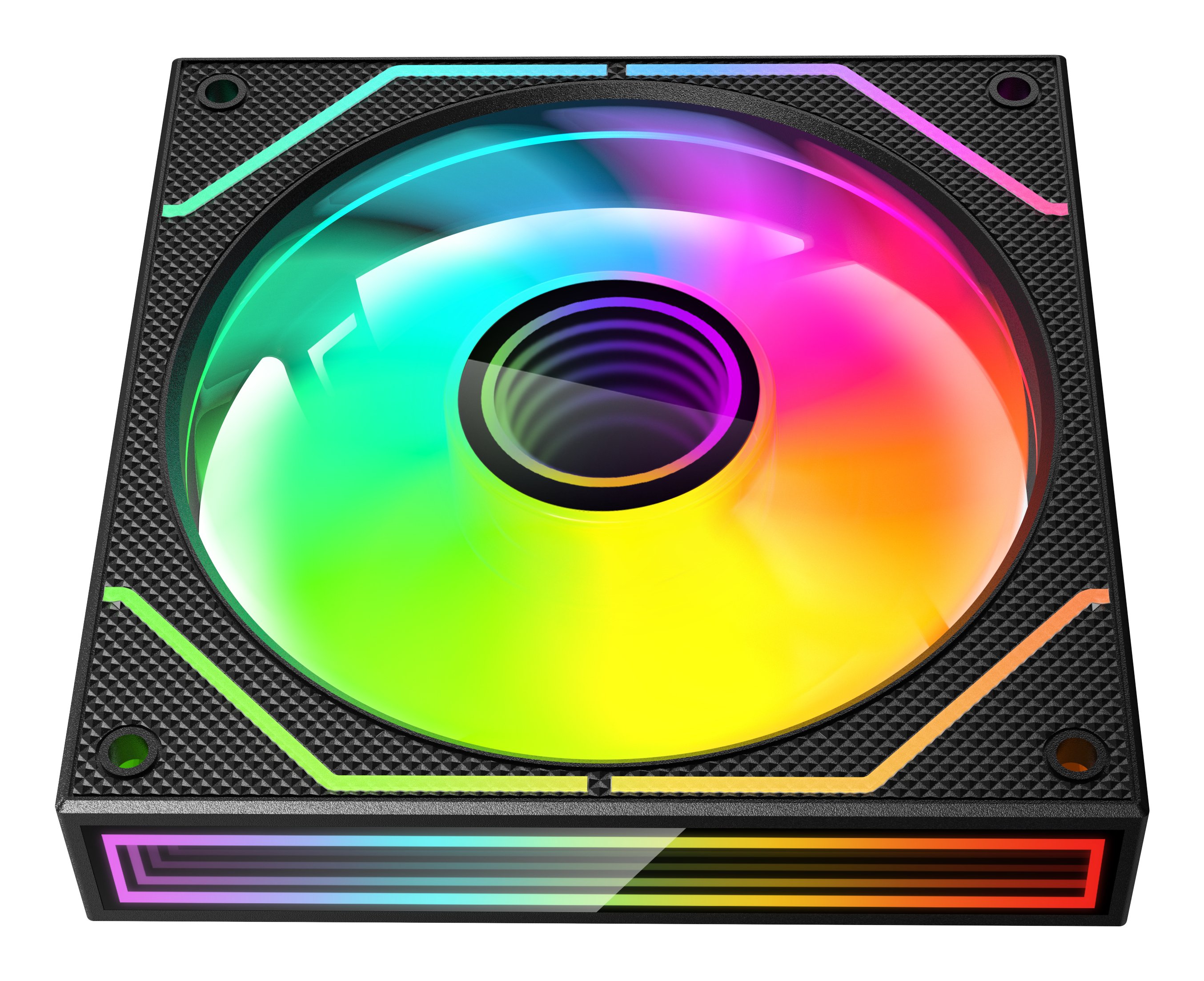 Mars Gaming MF3DPROKIT — Kit 3 ventiladores ARGB 120mm con hub RF 3