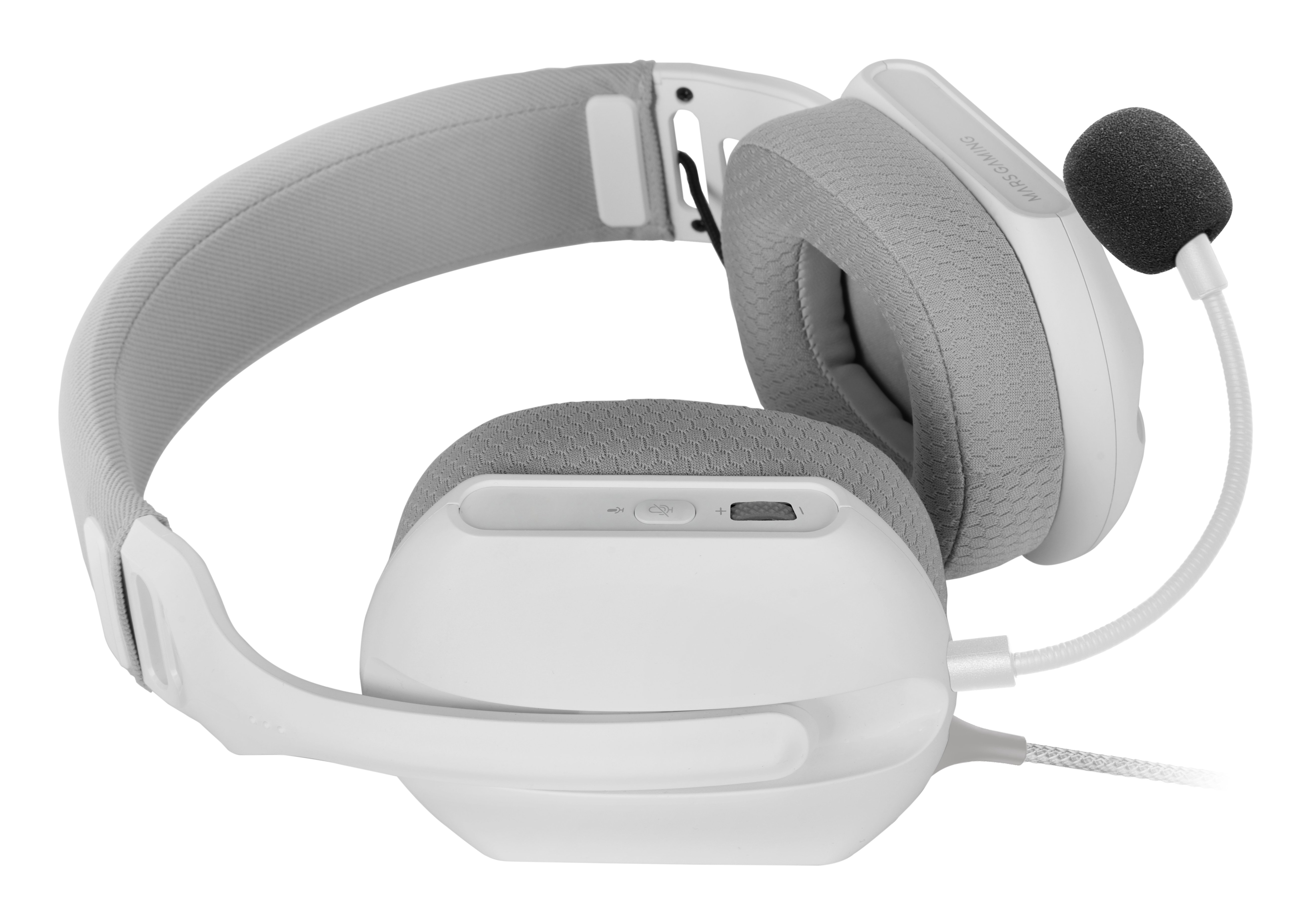 Mars Gaming MHPro — Headset ARGB con micrófono, jack 3.5mm blanco — vista detalle 1