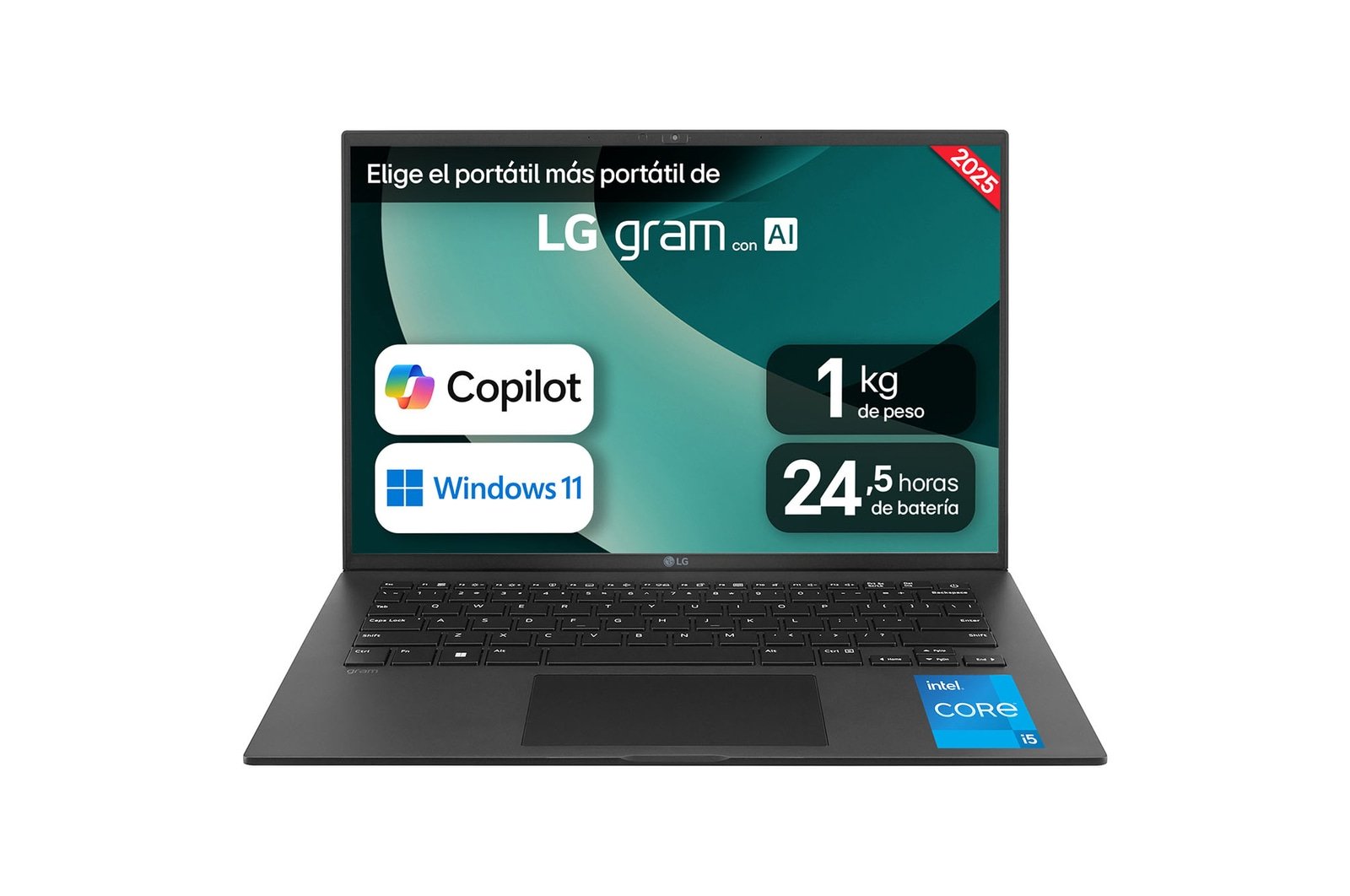 Portatil GRAM 14 i5-1334U 14" 1920x1200 16GB 512GB M.2 Tunderbolt Displayport USB-C W11 1.90k 2