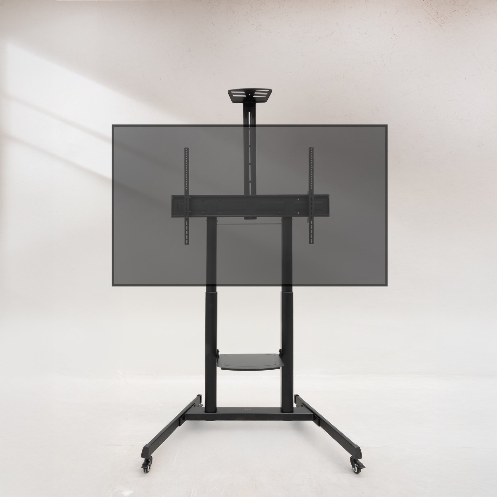 Soporte de Suelo con Ruedas FS20406HM-B Pantallas 60"-100" Max 120KG VESA Max 1000x600 2 Bandejas Regulable en Altura — vista detalle 1