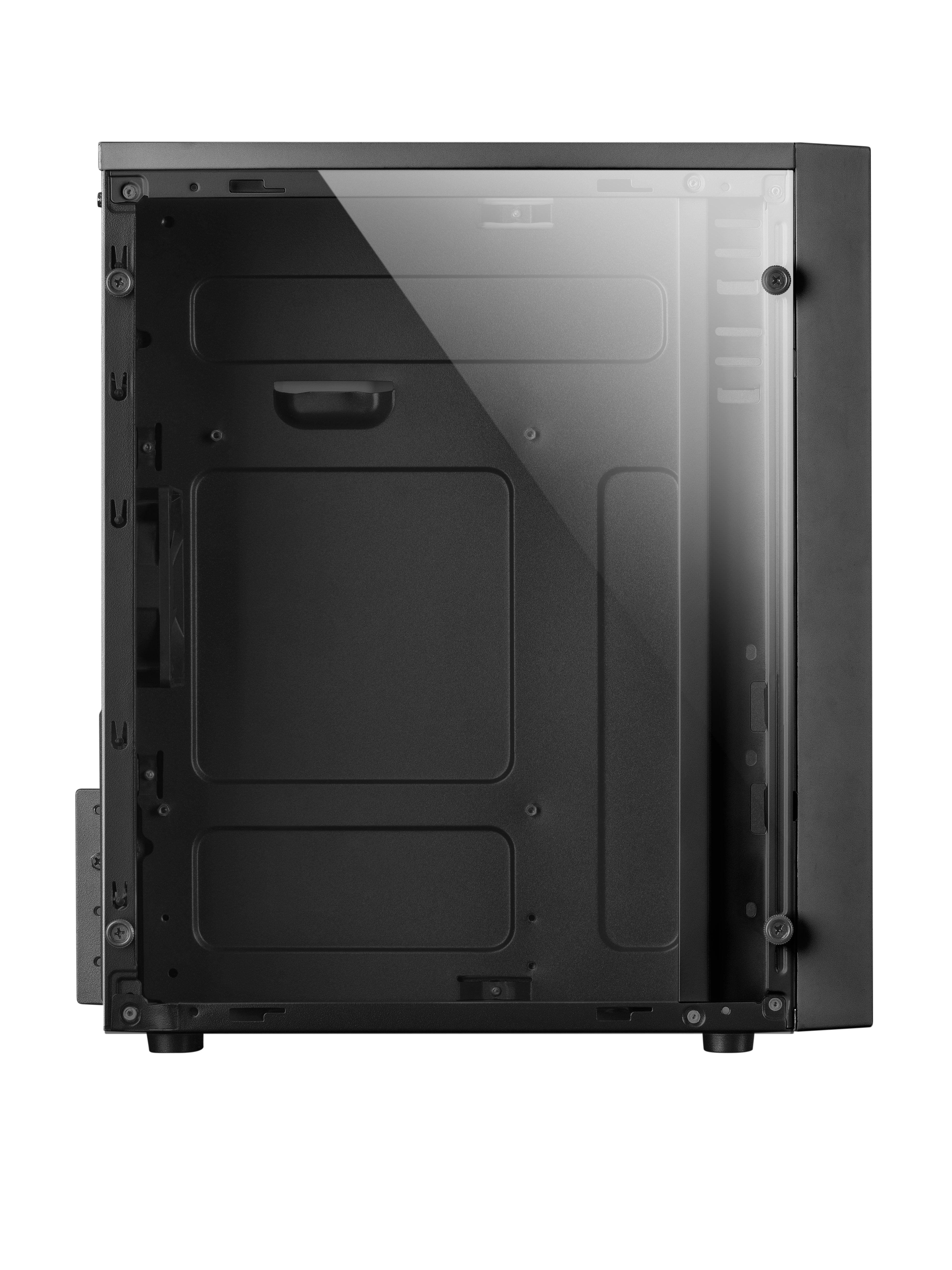 MARS GAMING MCM Black — Caja MicroATX Gaming con RGB frontal y ventana lateral 7