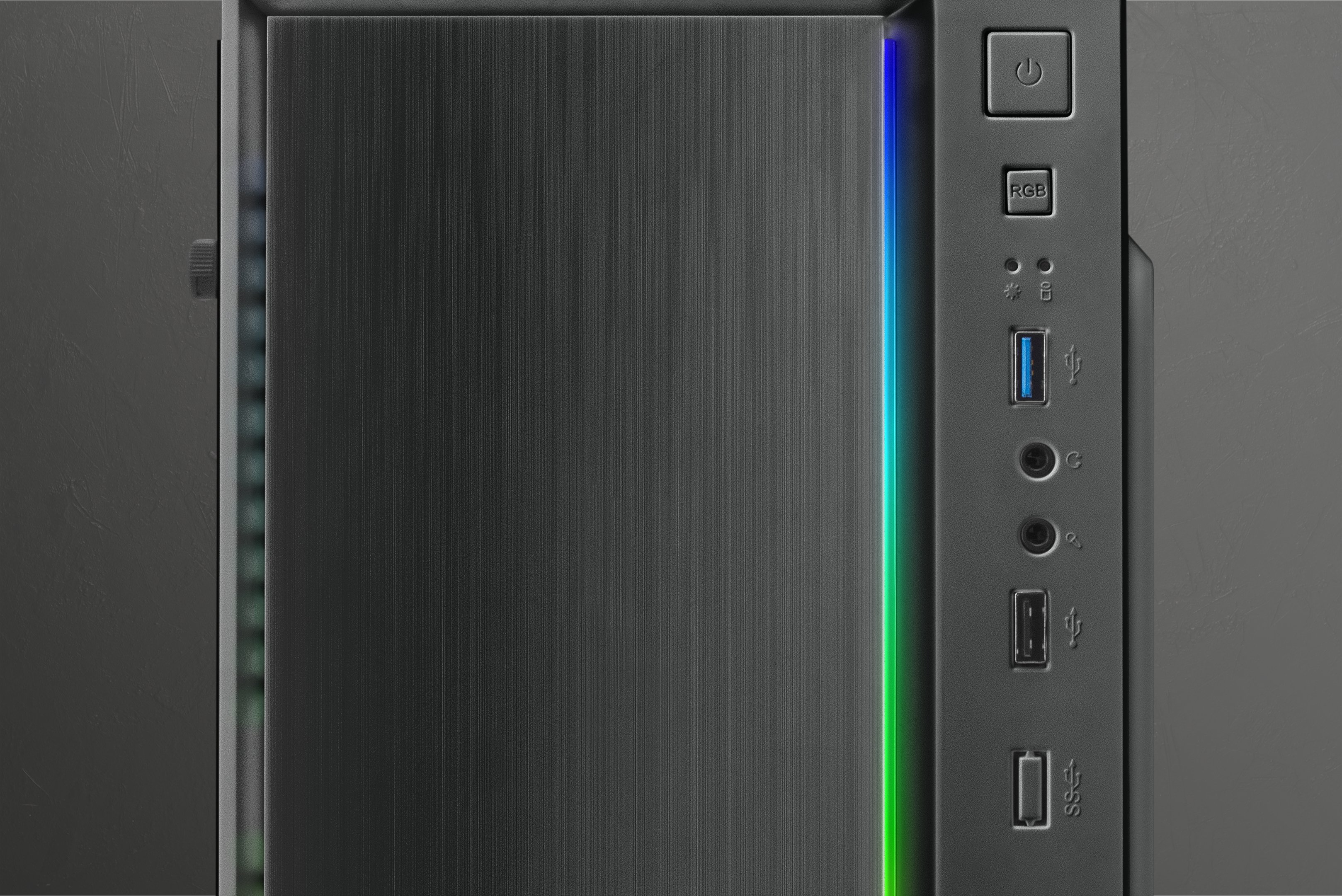 MARS GAMING MCM Black — Caja MicroATX Gaming con RGB frontal y ventana lateral 8