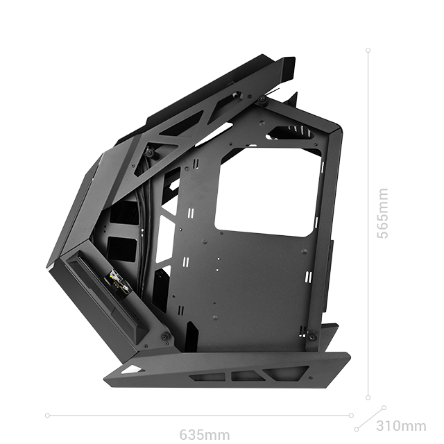 Caja ATX Semitorre Titan White Diseño Extremo Capacidad XXL Iluminacion ARGB con HUB — vista detalle 2