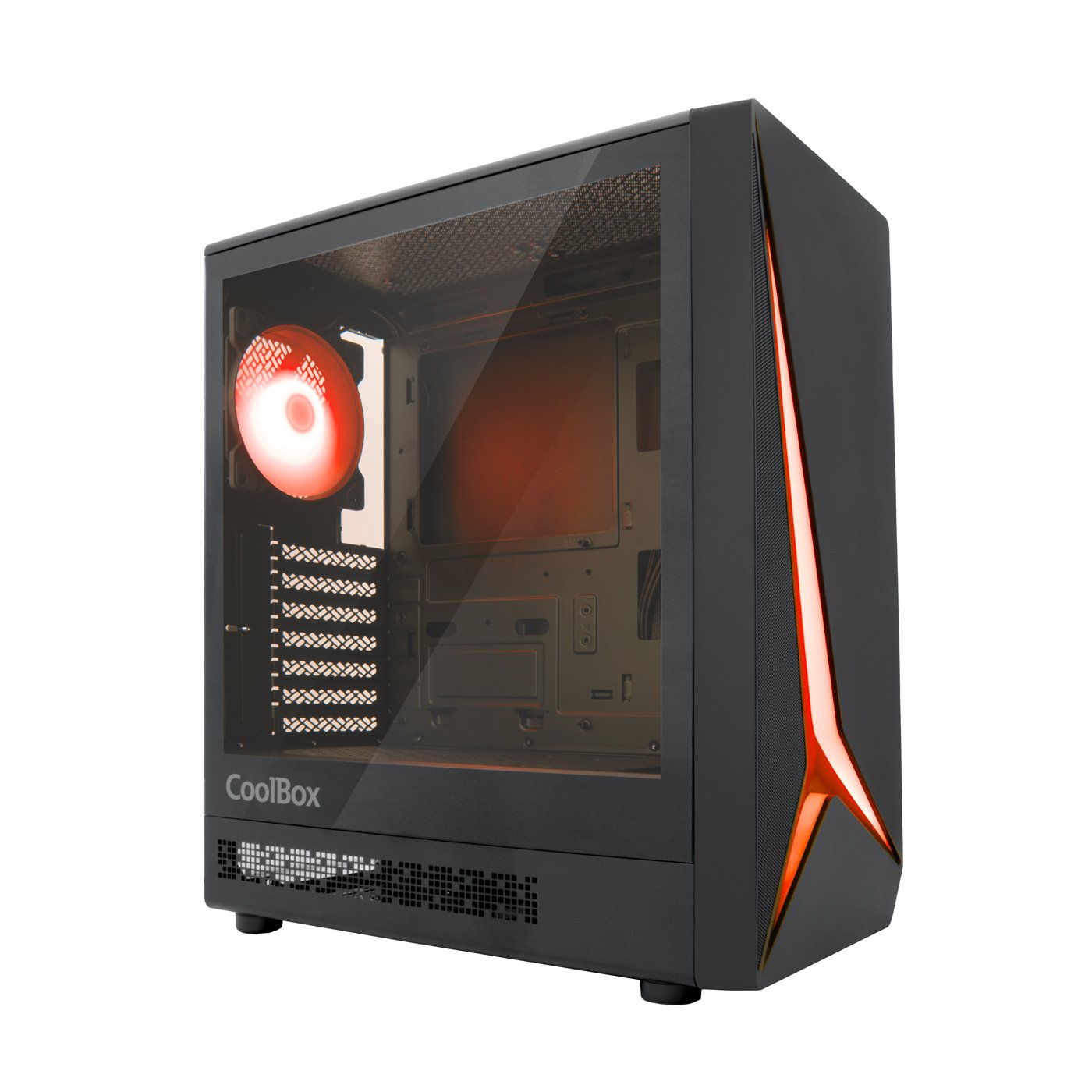 Caja ATX Semitorre GA450 STAR Light ARGB Cristal Templado GPU MAX. 340mm 1x3.5 5x2.5 Negro — vista detalle 1