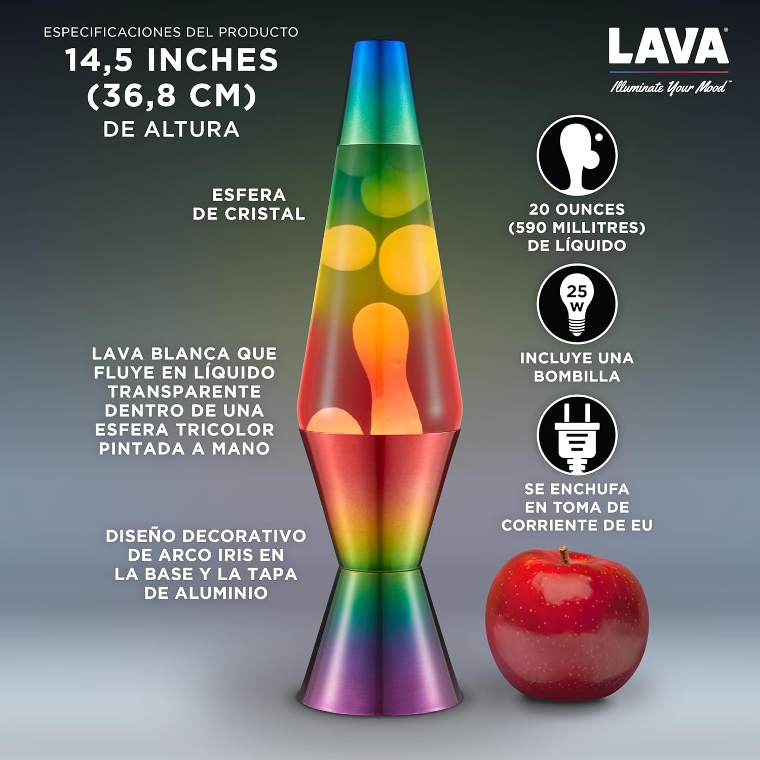 Lampara de LAVA Classica 2513EU Arcoiris 4