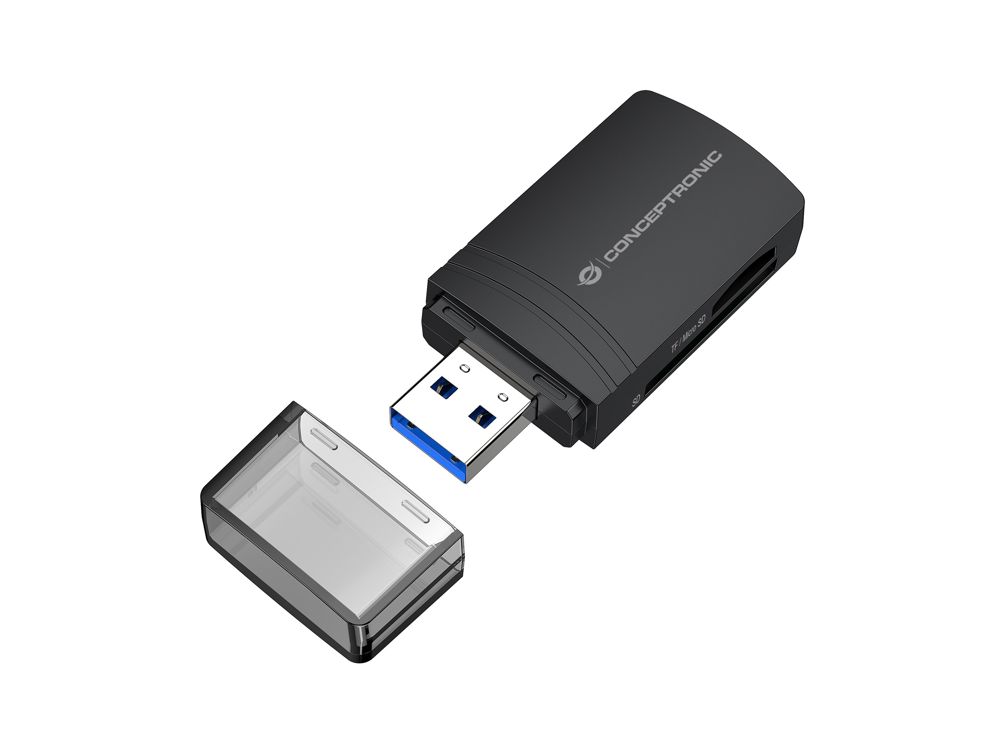 CONCEPTRONIC BIAN06B — Lector de tarjetas USB 3.0 SD/microSD