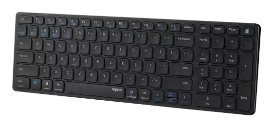 Rapoo E9700M — Teclado inalámbrico multimodo Bluetooth y 2.4GHz ultrafino 3