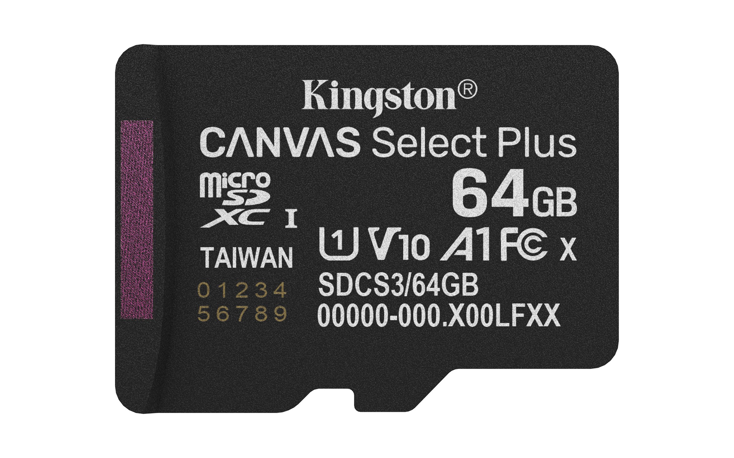 Kingston Canvas Select Plus 64GB — Memoria microSD Clase 10 con adaptador 3
