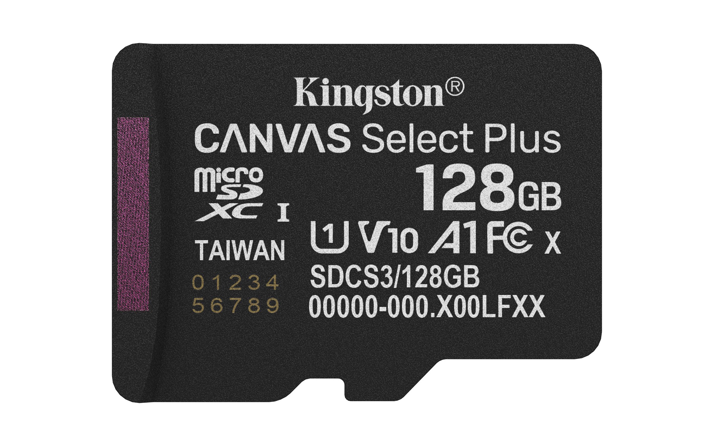Kingston Canvas Select Plus 128GB — Memoria microSD Clase 10 con adaptador 3
