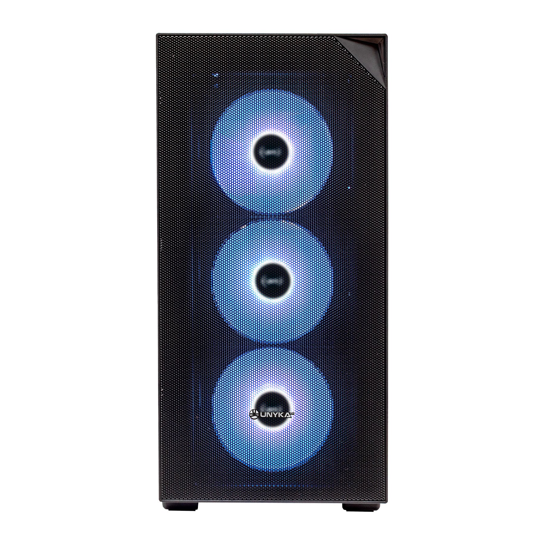 Caja E-ATX Torre Unyka Revelat MESH Black 2x3.5" 2x2.5" 2xUSB3.0 1xUSB-C GPU 425mm — vista detalle 1