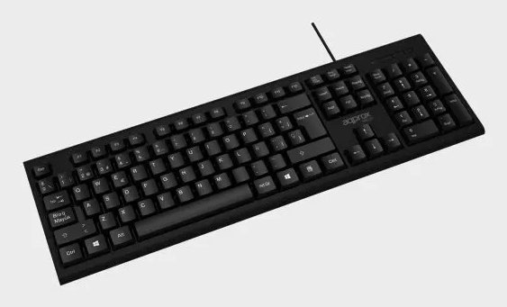 Teclado APPMX225 USB Ligero y Compacto Color Negro — vista detalle 2
