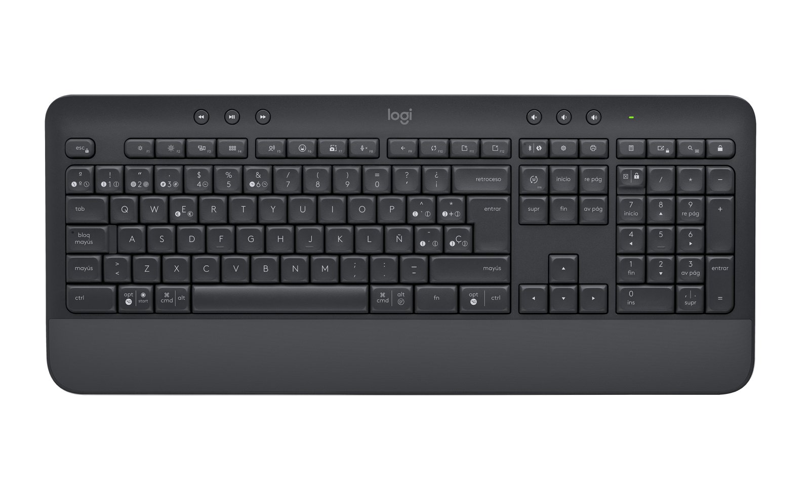 Logitech K650 — Teclado inalámbrico Bluetooth diseño compacto 5