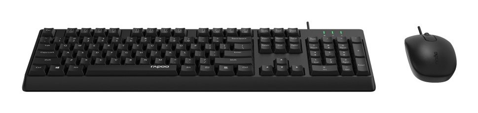 Teclado y Mouse NX1500 1000DPI Cable 1.5m Color Negro — vista detalle 1