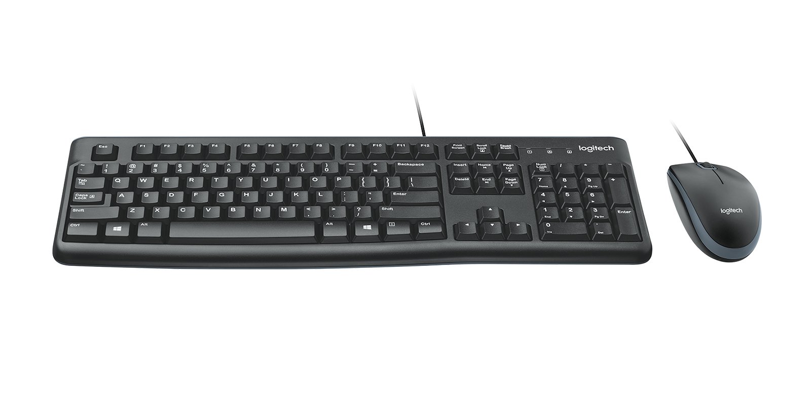 LOGITECH MK120 — Teclado y mouse con cable USB