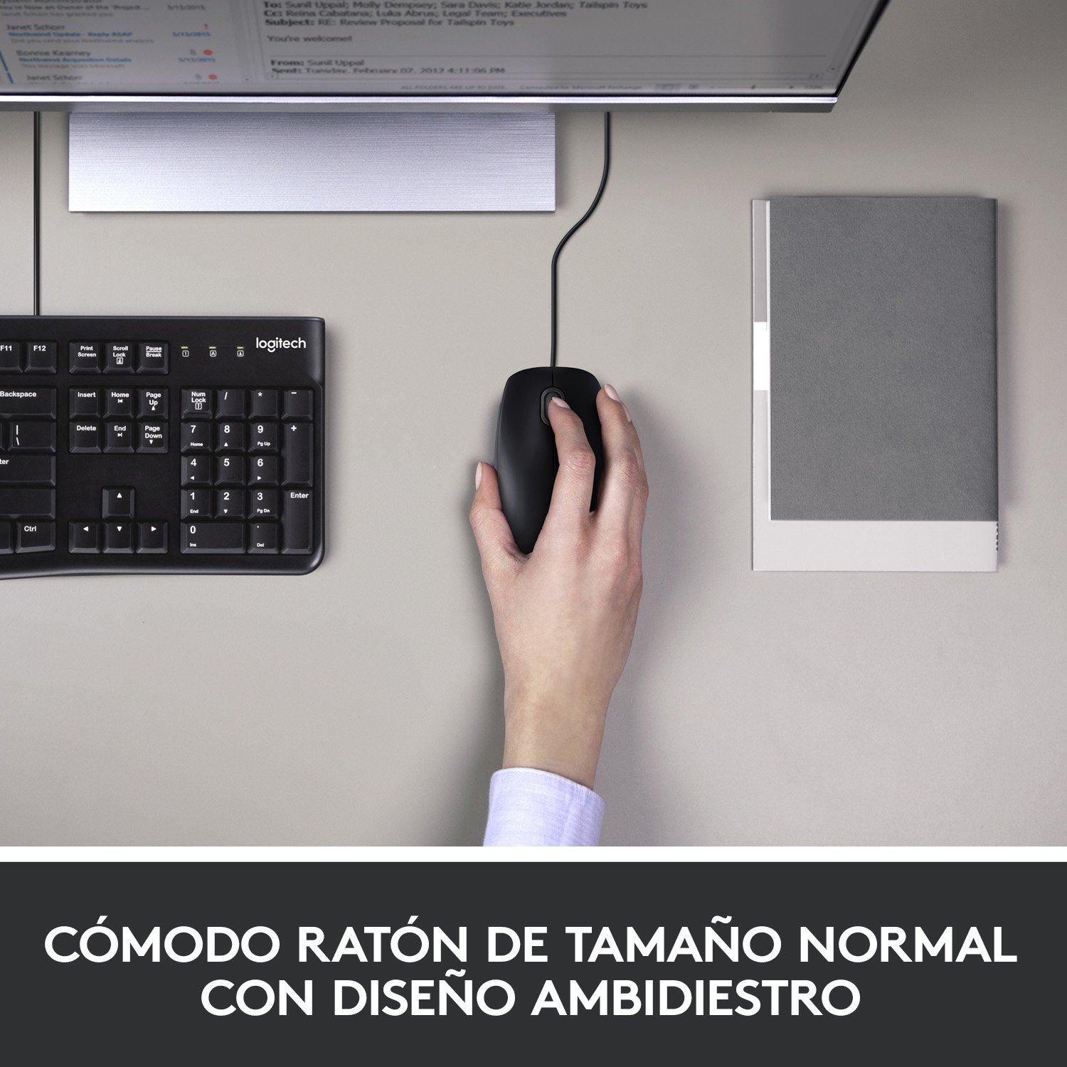 LOGITECH MK120 — Teclado y mouse con cable USB 9