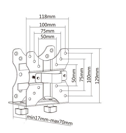EQUIP 650890 — Soporte VESA para CPU tipo NUC en pantalla o escritorio 8