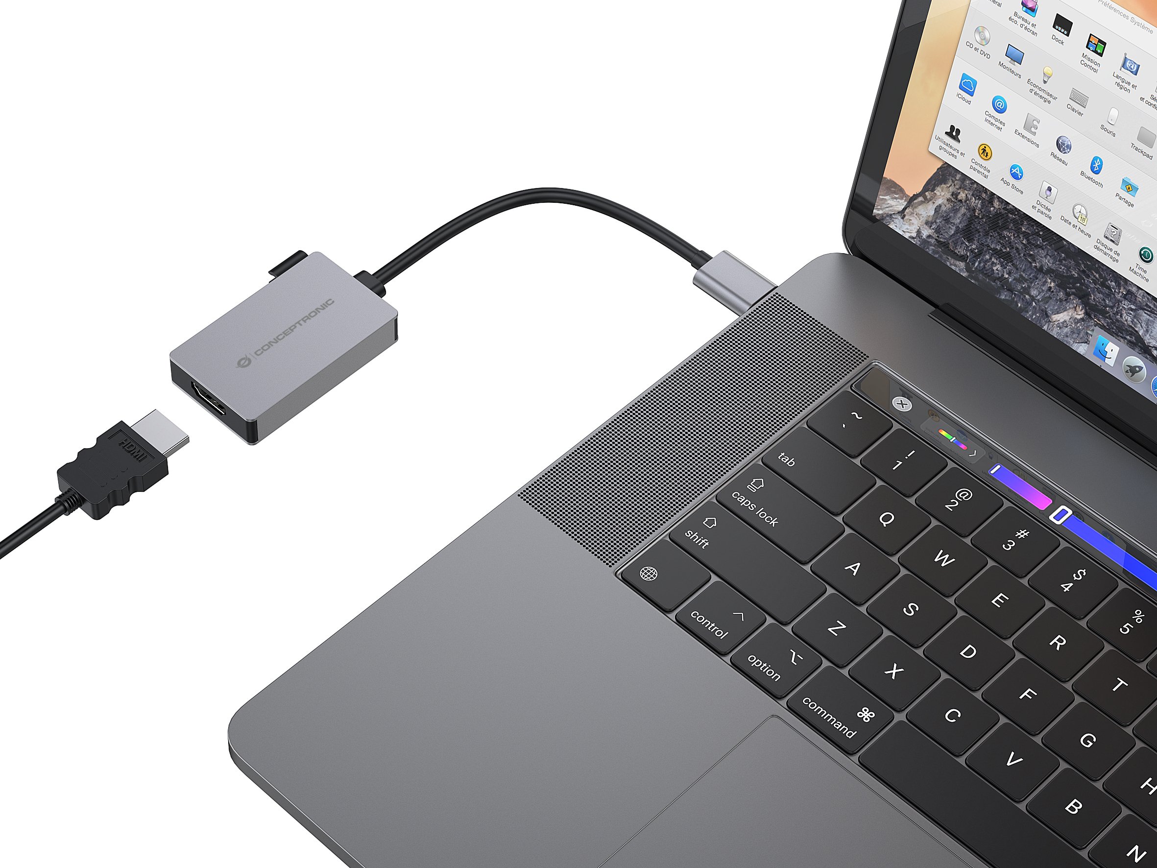 CONCEPTRONIC ABBY22G — Adaptador USB 3.0 a HDMI Full HD 60Hz — vista detalle 2