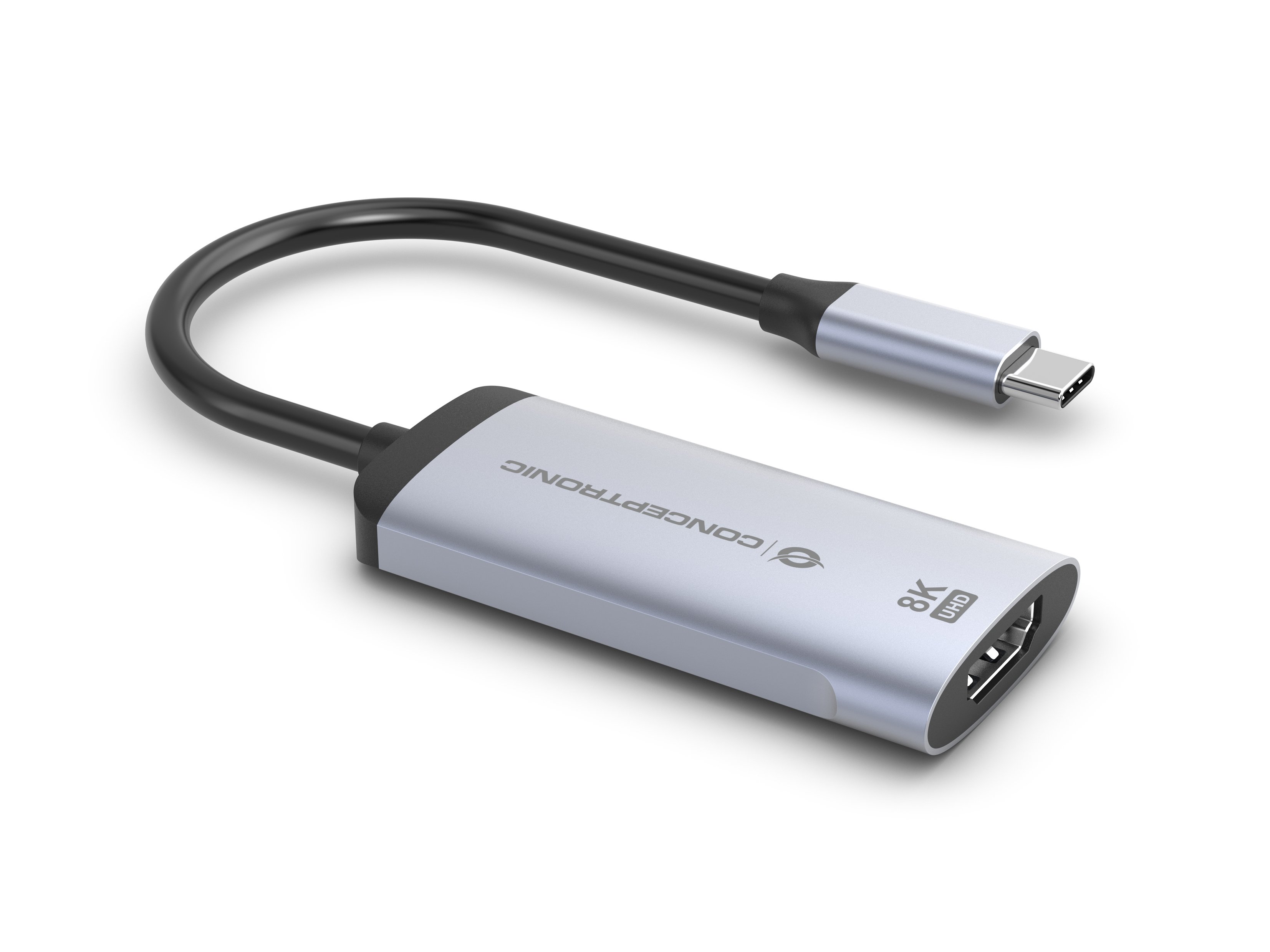 CONCEPTRONIC ABBY23G — Adaptador USB-C a HDMI 8K 60Hz aluminio 2