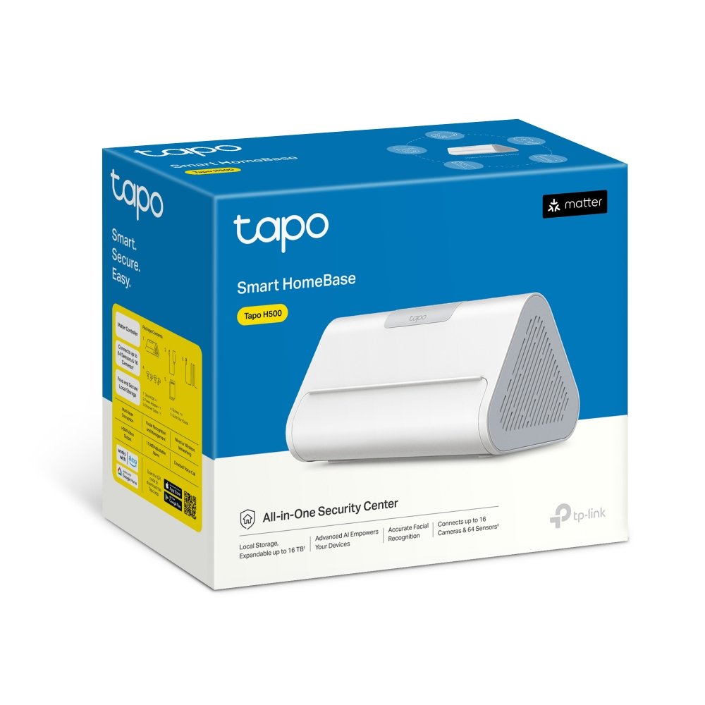 HUB Inteligente TP-LINK TAPO H500 Almacenamiento Local 16 Camaras 64 Sensores 16GB Ampliable Matter — vista detalle 2