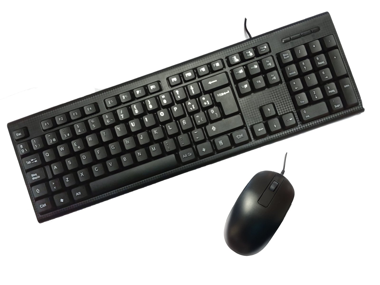 COOLBOX Combo Teclado y Mouse — Resistente a salpicaduras, 1000 DPI