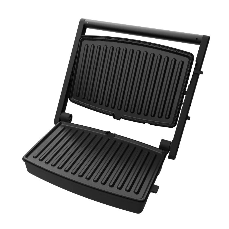 Sandwichera Grill ASM-1500G Placas con Recubrimiento Antiadherente 1500W Color Plata 180º 3