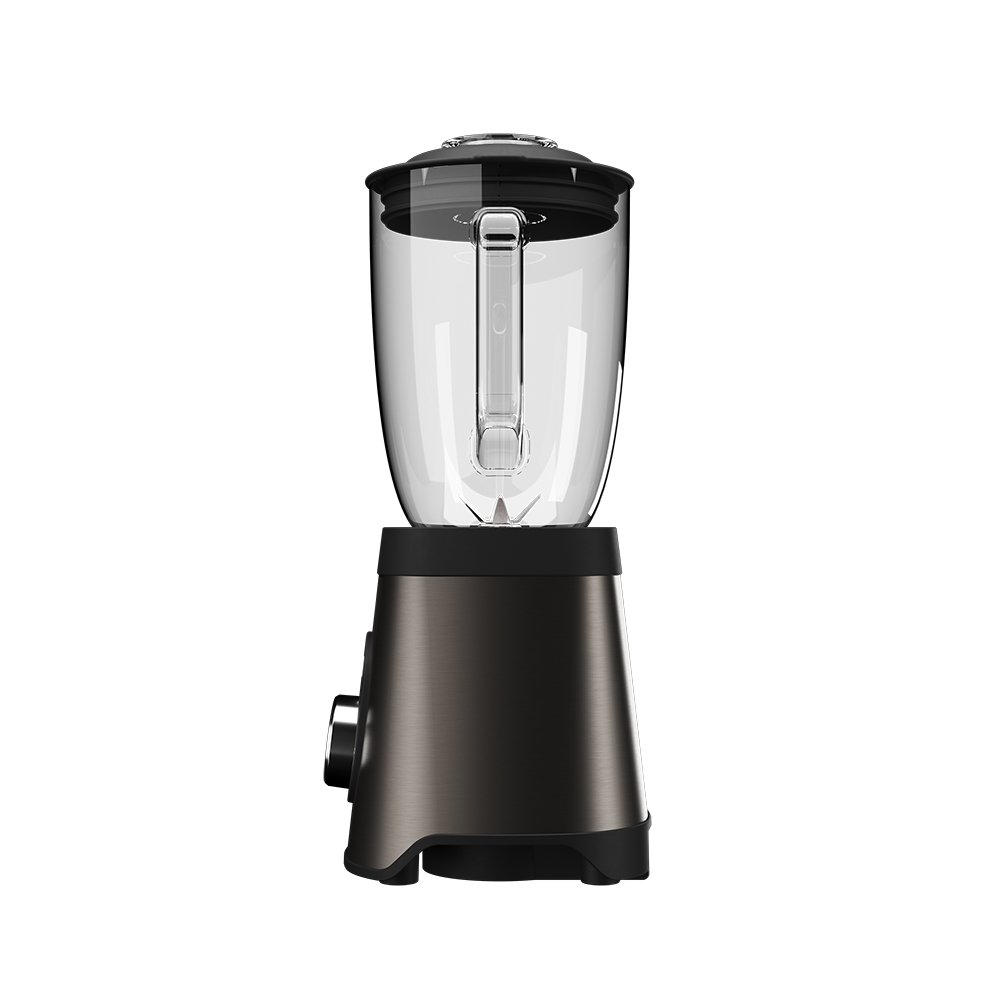 Batidora de VASO Saberu 1500W 2 Velocidades 6 Cuchillas Satoku VASO Cristal 1.5L Negro — vista detalle 2