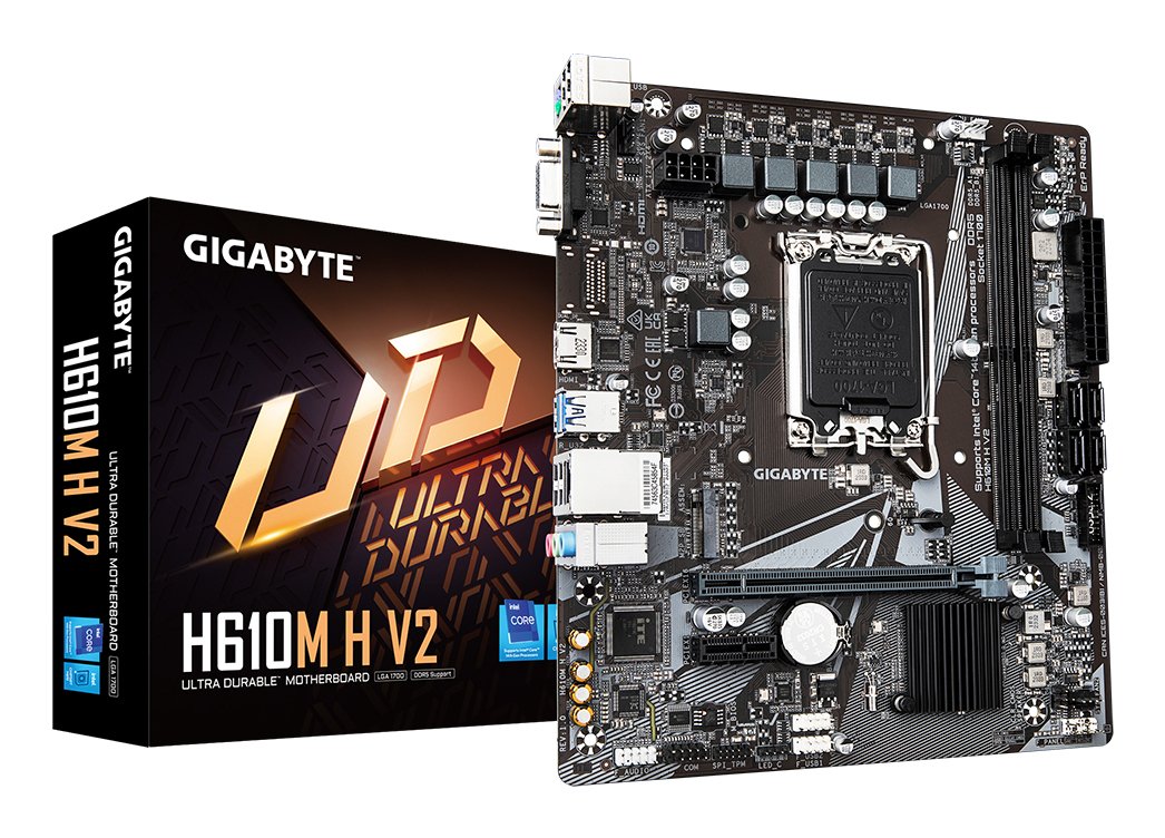 GIGABYTE H610M H V2 — Placa base M-ATX LGA1700 con DDR5 5600MHz