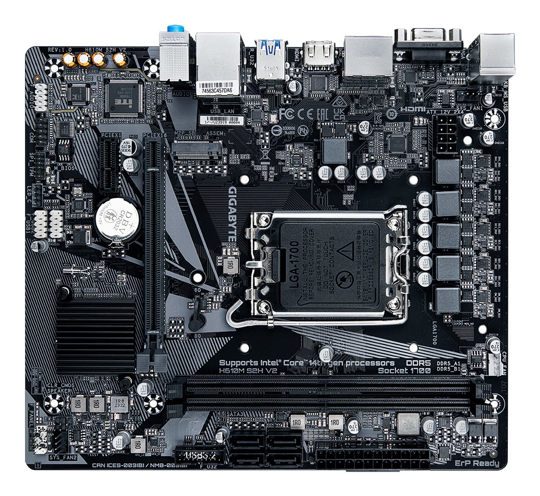 GIGABYTE H610M S2H V2 — Placa Base M-ATX LGA1700 DDR5 4