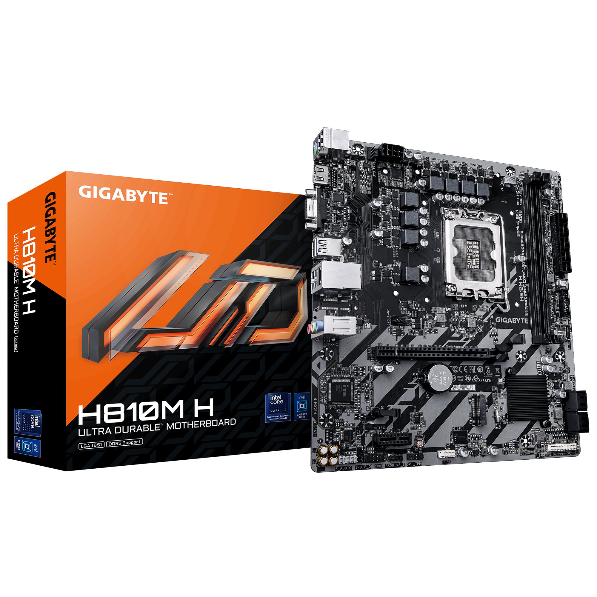 GIGABYTE H810M — Placa base M-ATX con DDR5 6400MHz y conectividad HDMI/VGA