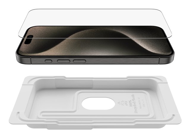 Belkin OVA173HQ — Protector cristal templado iPhone 17 y 16 Pro 6