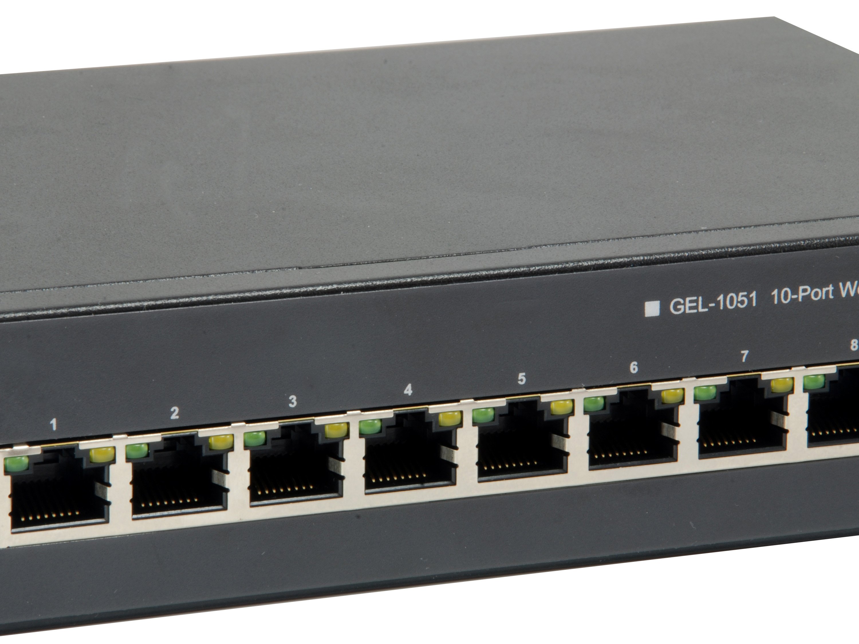 Switch Semigestionable GEP-1051 10P 8xGb Poe 2xGb SFP 70W Carcasa Metalica — vista detalle 2
