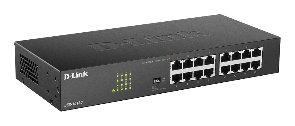 Switch no Gestionable DMS-1016/E 16X10/100/1000/2.5G — vista detalle 1