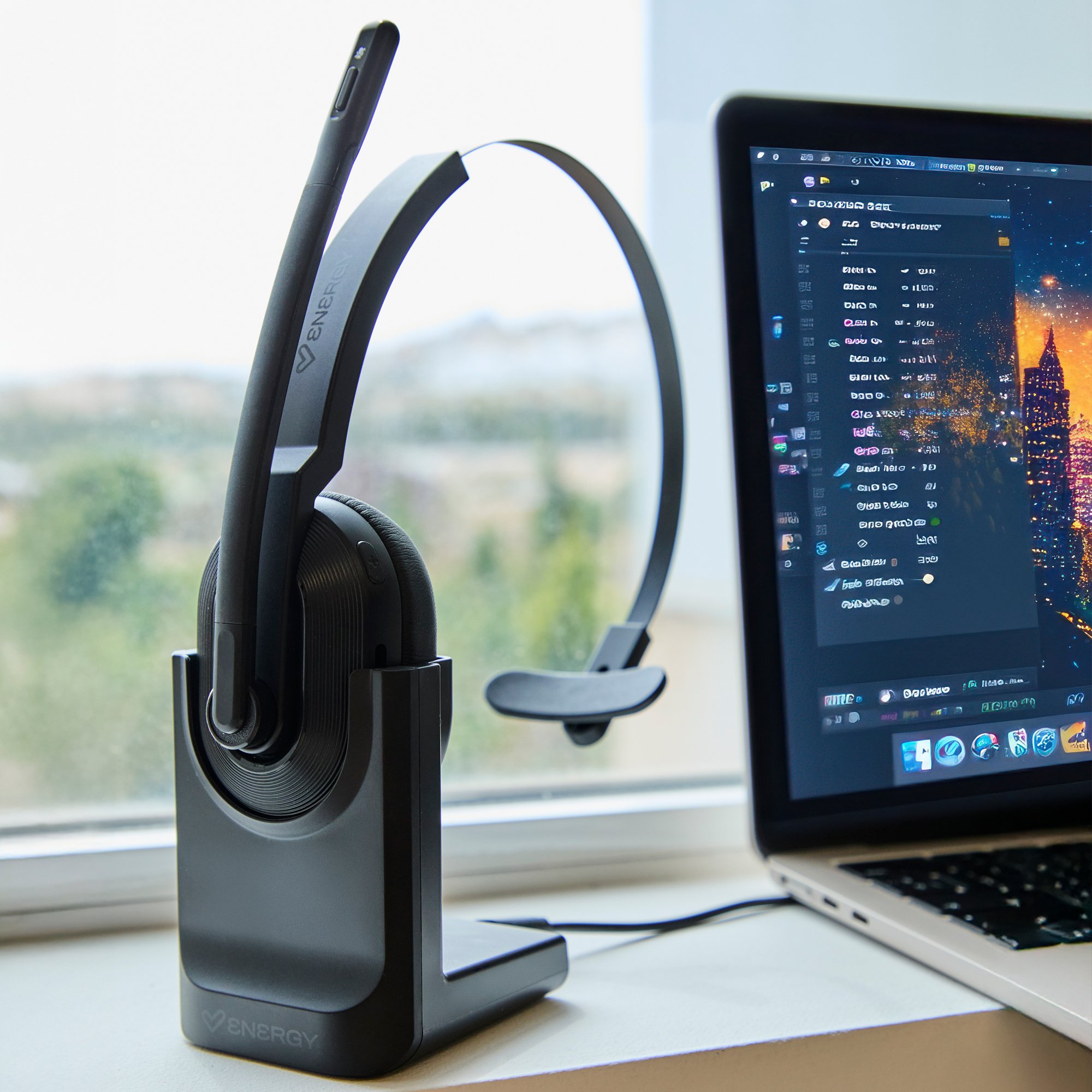 Energy Sistem Voice Pure Office — Headset Bluetooth multipunto, 40h batería 4