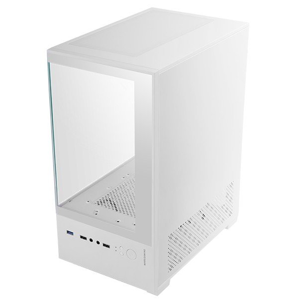 MARS GAMING MC-SE2W — Caja MicroATX blanca con cristal templado 2