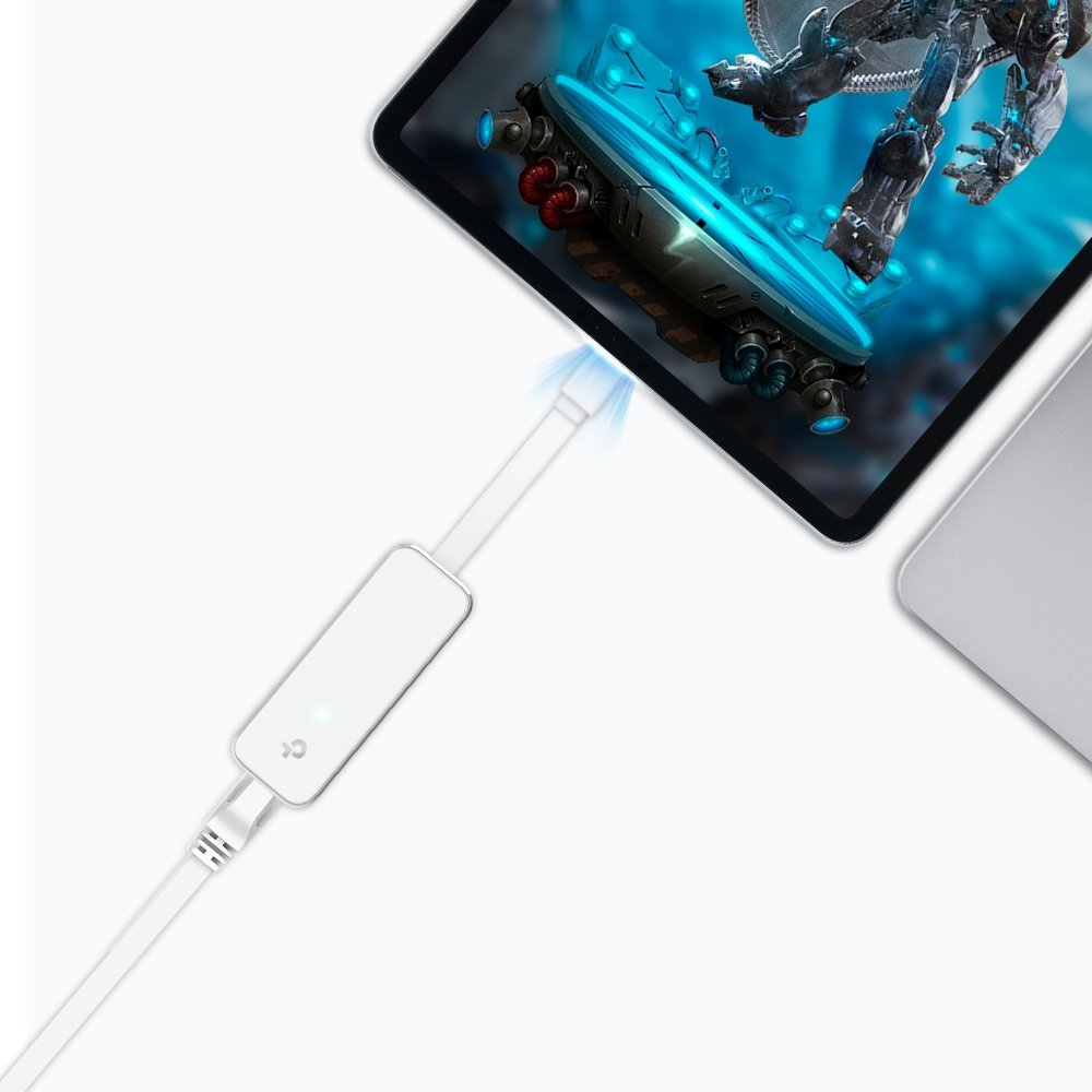 TP-LINK UE330C — Adaptador USB-C a Ethernet 2.5Gbps + 3 puertos USB — vista detalle 2