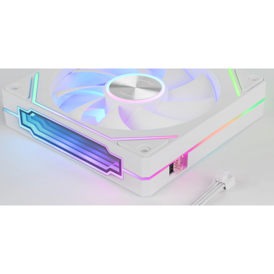 Kit 3xVENTILADOR Interno ARG MF-LINKFINITY Kit Blanco Modulares PWM 120mm — vista detalle 2