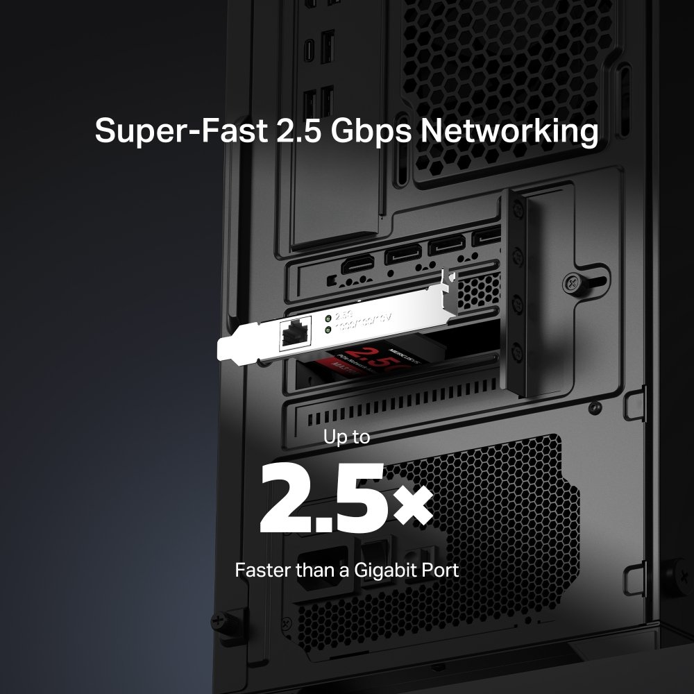 MERCUSYS MA310E — Adaptador Ethernet 2.5Gbps PCIe perfil bajo 3