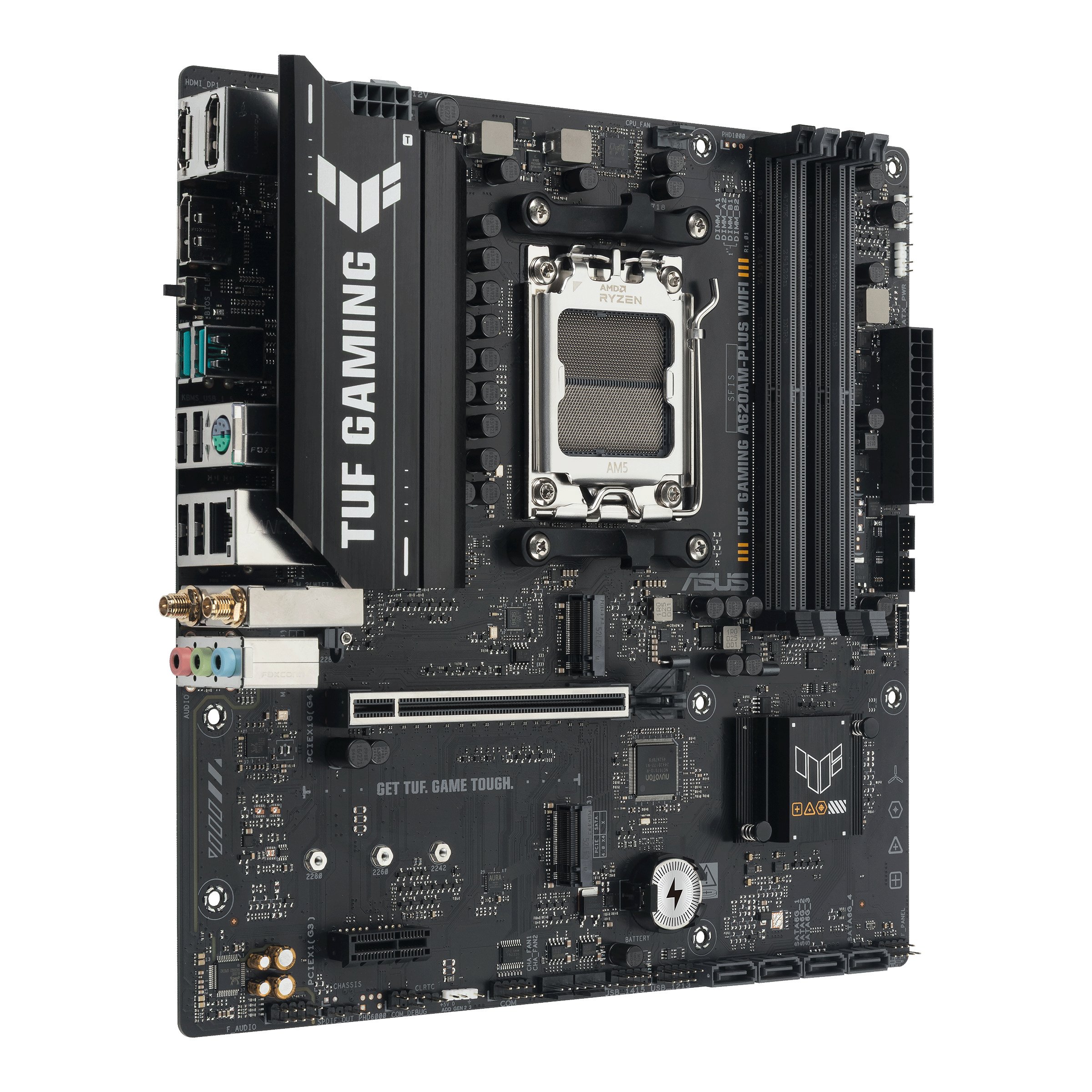 ASUS TUF GAMING A620M-PLUS WIFI — Placa base AM5 con DDR5 y WiFi 2