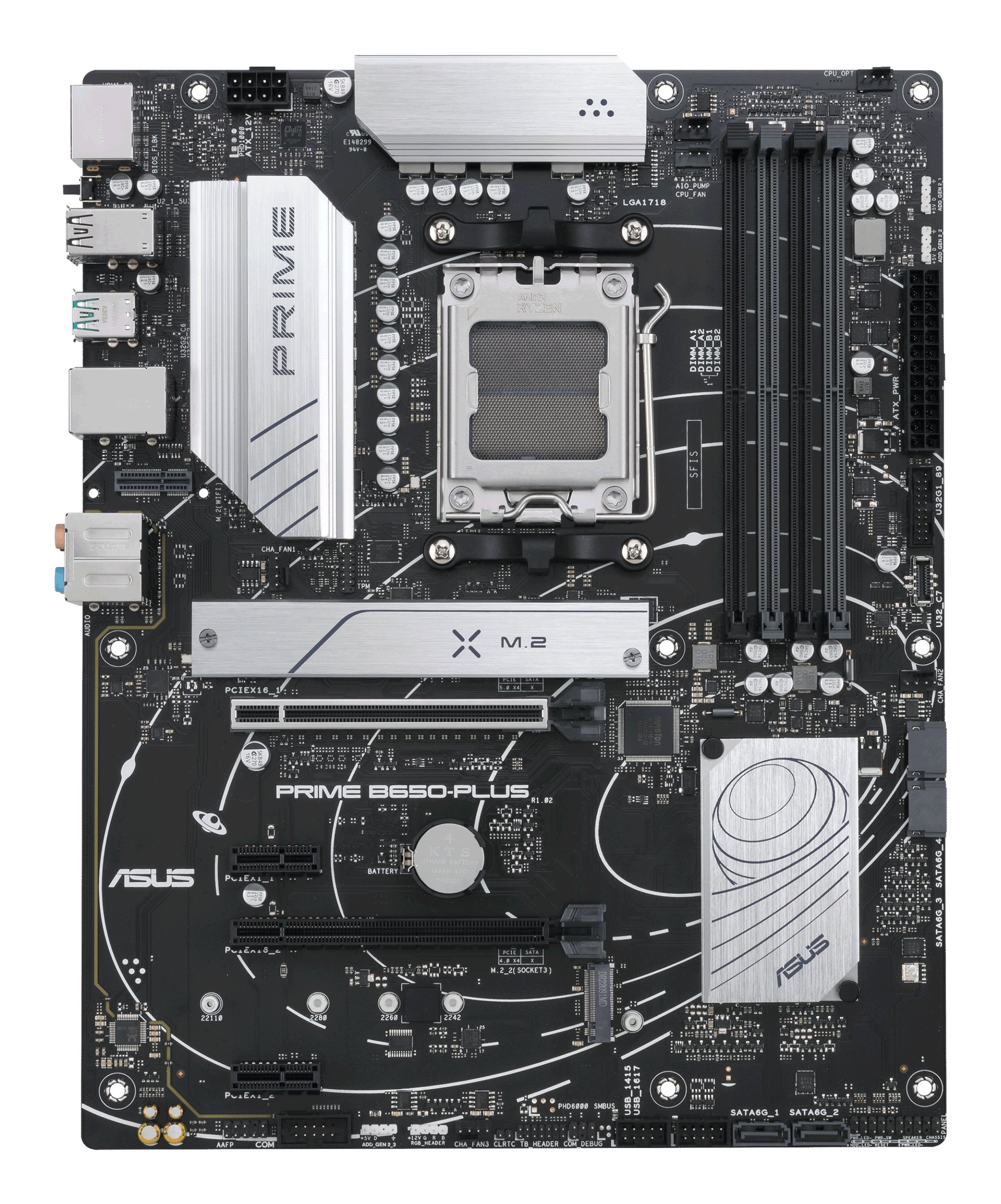 PB Prime B650-PLUS-CSM SKT AM5 ATX 4xDDR5 Displayport HDMI USB 3.2 — vista detalle 1